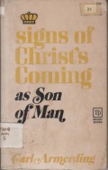 Signa Of Christ's Coming as Son of Man