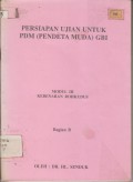 Persiapan Ujuan untuk PDM (pendeta muda )GBI