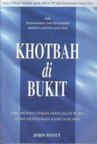 Khotbah di bukit: penalaran khas berbobot istimewa dan alkitabiah